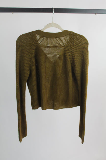 Women's Green Cardigan Size Medium