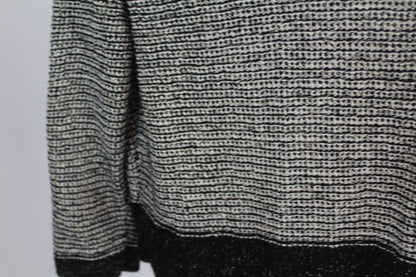 Women's Cropped Black/White Cardigan Size Small
