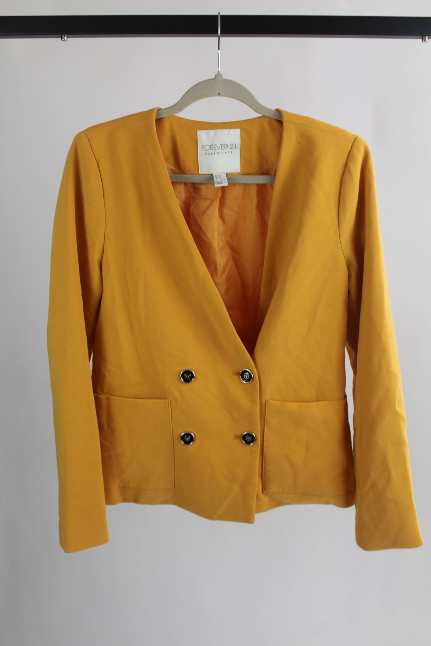 Women's Forever 21 Yellow Blazer Size Medium