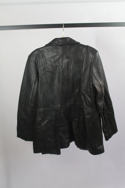 Women's Kenneth Cole Reaction Vintage Leather Jacket Size Large