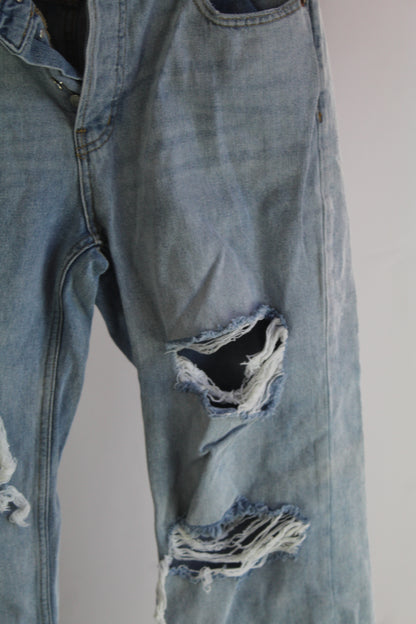 Vanilla Star Women's Light Wash Ripped Denim Jeans Size 7