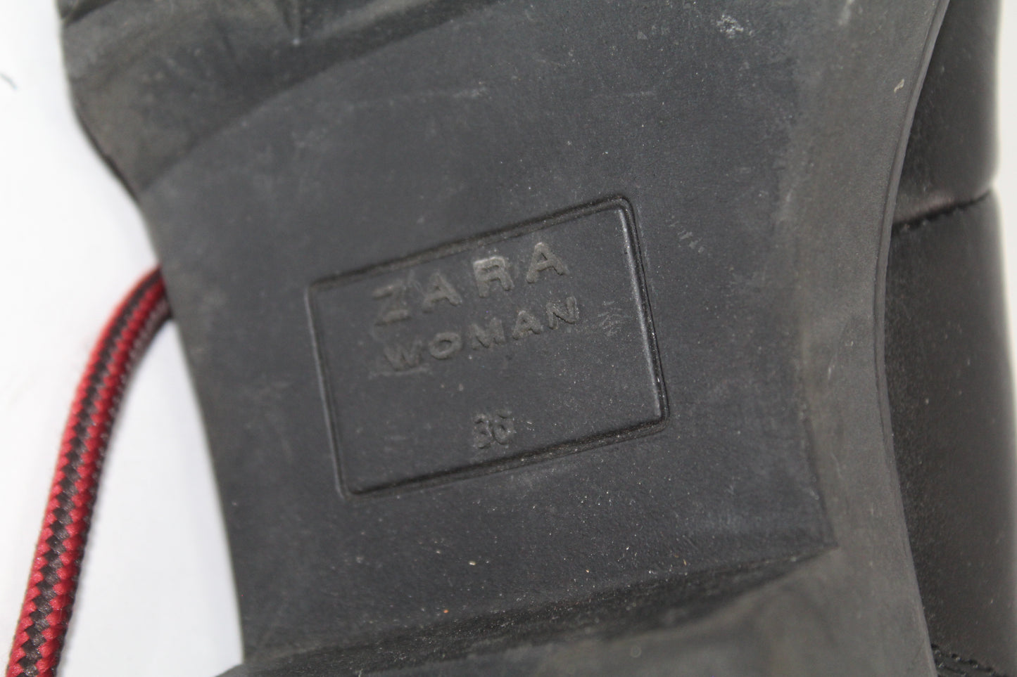 Women's Zara Black Combat Boots UK Size 36