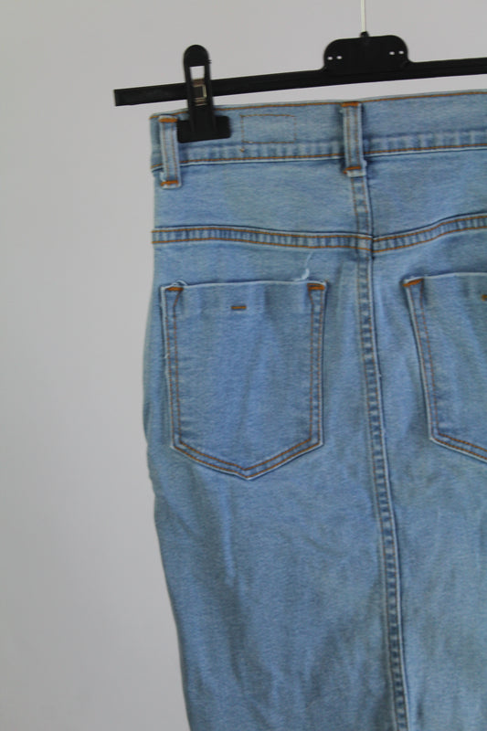 G.V.B.D. Denim Light Wash Pencil Skirt Women's Size XS