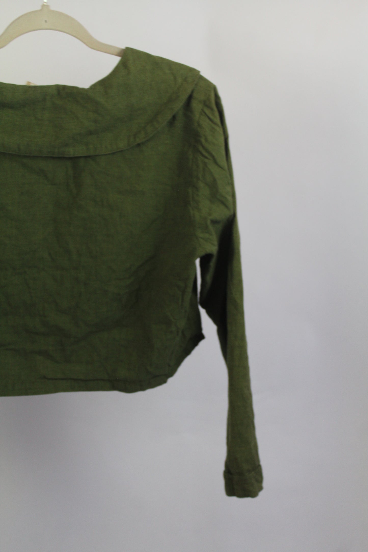 Women's Vintage Green April Cornell Long Sleeve Top Size Medium