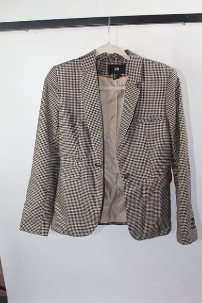 Women's Black/White HM Blazer Size 8