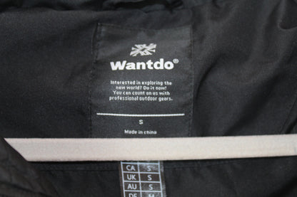 Women's Black Puffer Jacket Size Small Brand Wantdo