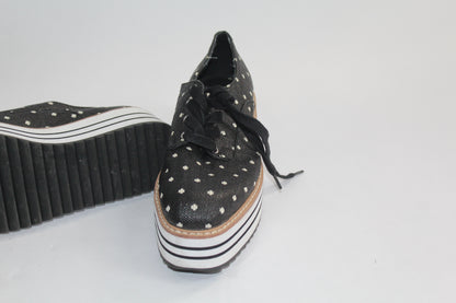 Women's Zara Striped Black/Grey Shoes Size 37