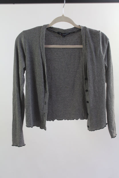 One Clothing Women's Striped Cropped Sweater Size Medium