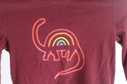 Boys Cat & Jack Burgundy Dino Shirt Size 4T