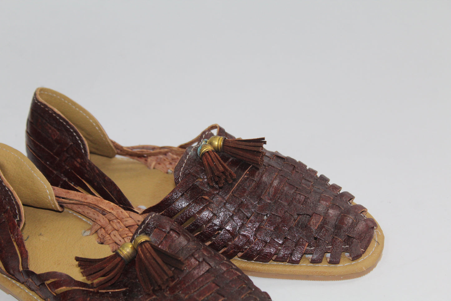 Women's Brown Leather Sandals Size 7