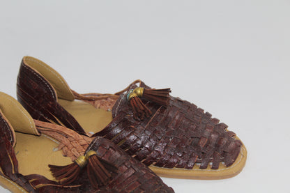 Women's Brown Leather Sandals Size 7