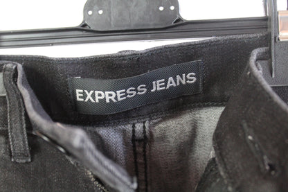 Express Women's Black Denim Ankle Legging High Rise Size 00R