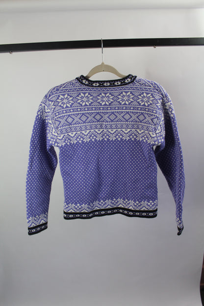 Women's Vintage LL Bean Blue Sweater Size Small