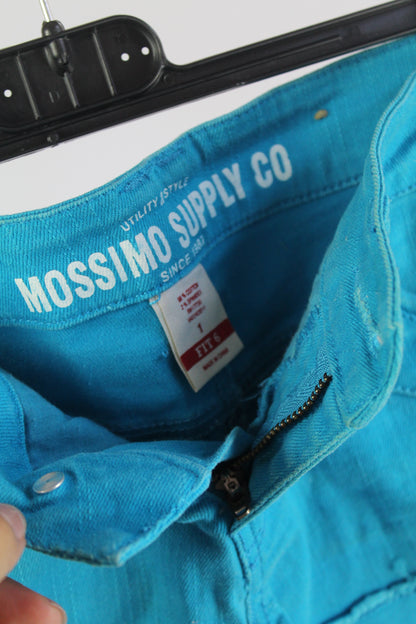 Y2K Mossimo Supply Co Teal Mini Shorts Women's Size 1
