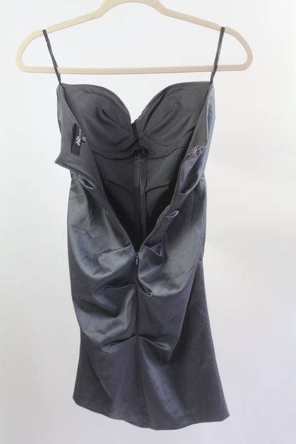 Prom Silk Silver Bodycon Jump Apparel Size 3/4