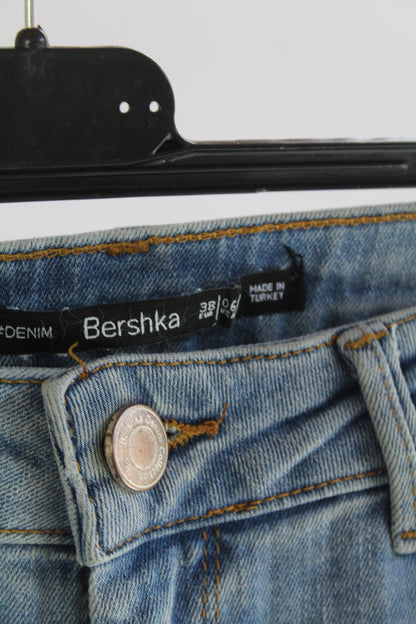 Bershka Distressed Light Wash Denim Women's Size 6