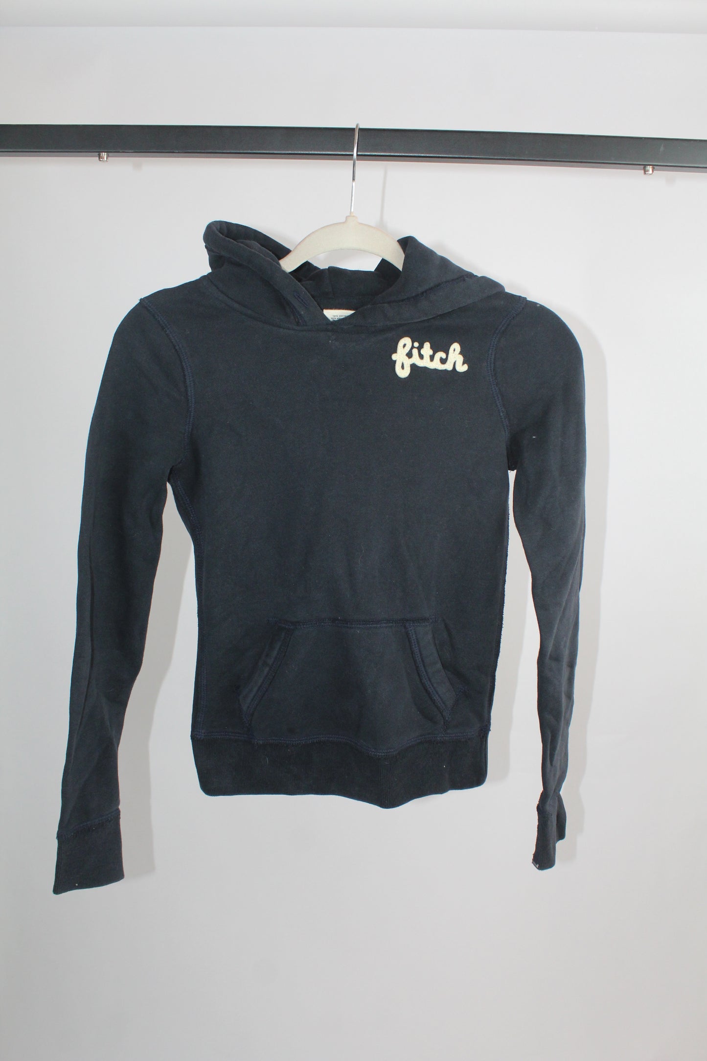 Women's Vintage Abercrombie & Fitch Blue Hoodie Size Medium