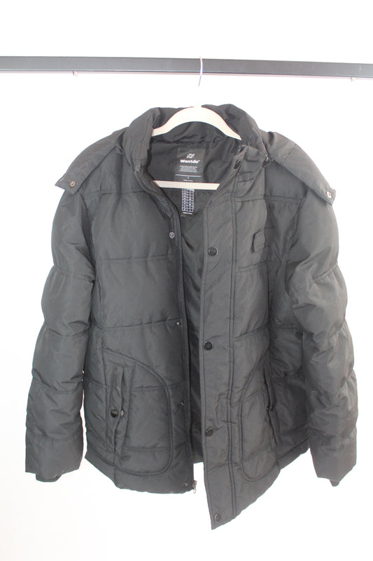 Women's Black Puffer Jacket Size Small Brand Wantdo