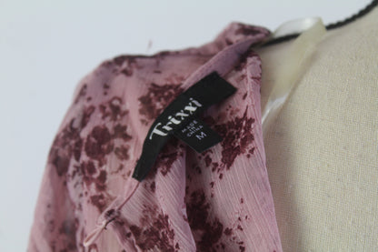 Women's Purple Floral Mini Dress Size Medium