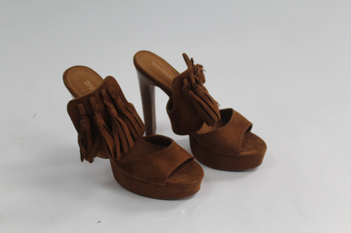Women's Brown Suede Heels Size 37