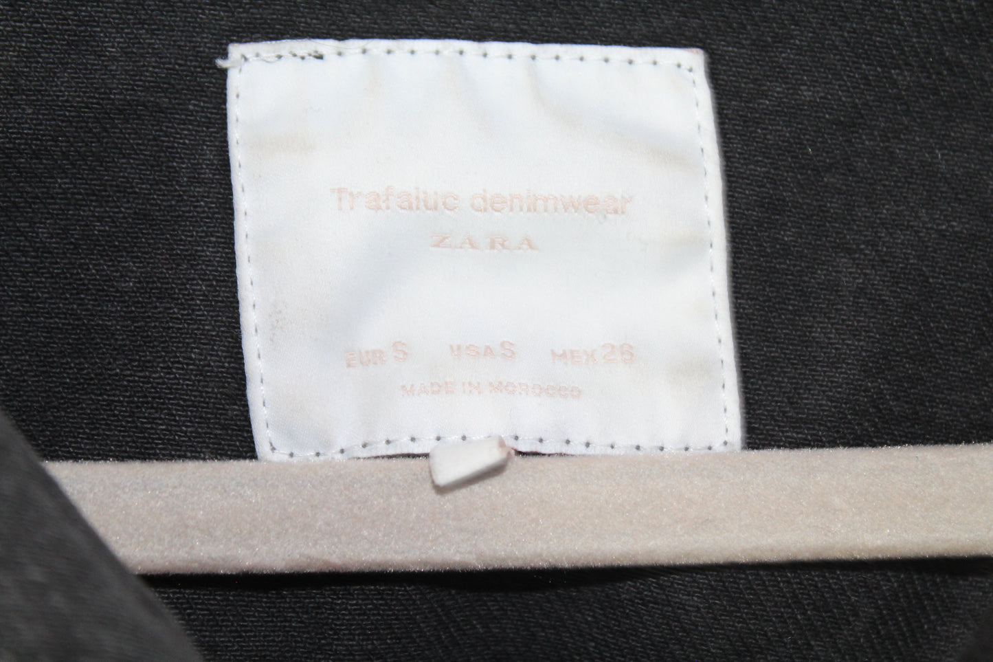 Women's Zara Trafaluc Denim Distressed Jacket Size Small