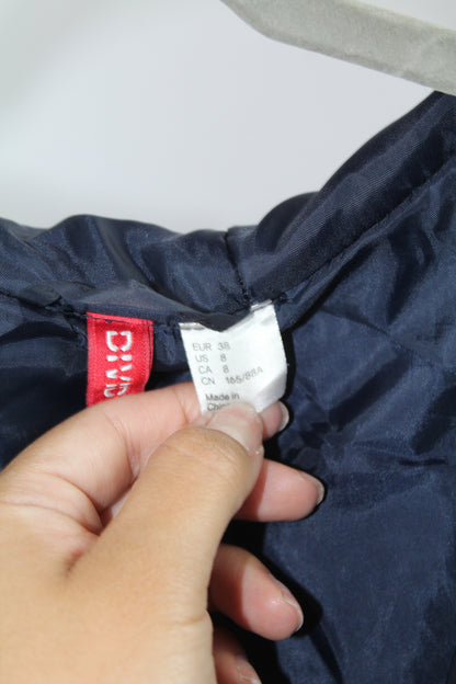 Women's Divided Blue Puffer Coat Size 8