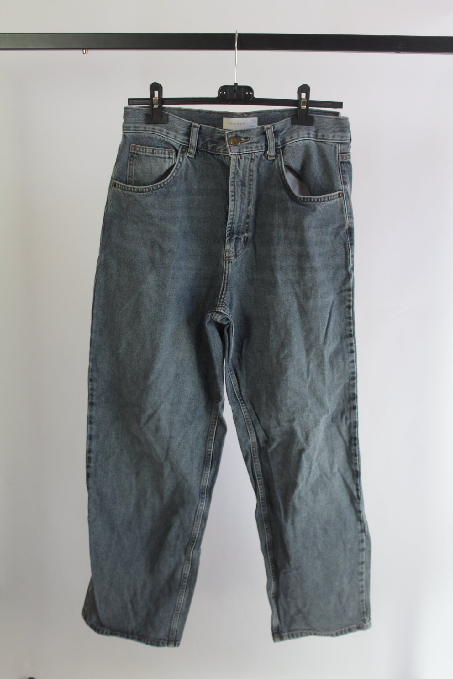 TopShop Denim Straight Cut Loose Fit Size W28 L32