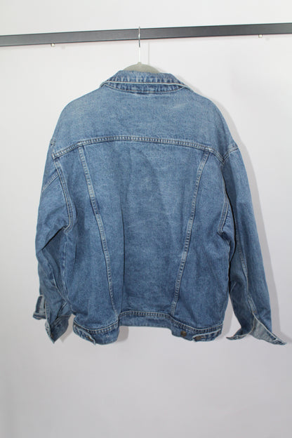 Women's Vintage Denim Jacket Sized Medium Oversized Fit