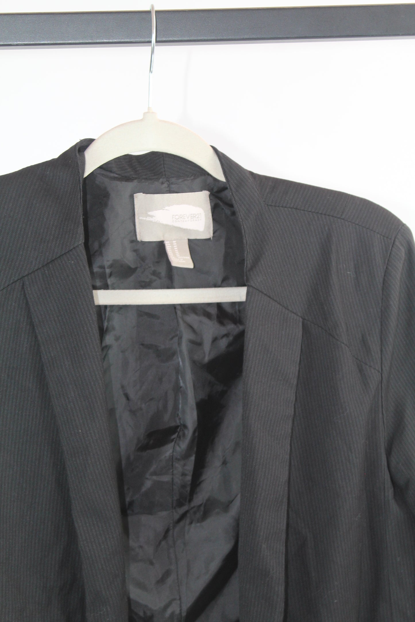 Women's Forever 21 Black/White Blazer Size Medium