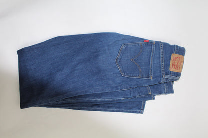 Women’s Dark Wash Slim Fit Levi's Stretch Jeans – Size 27