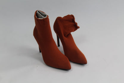 Zara Brown Basic Sock Booties Size 36