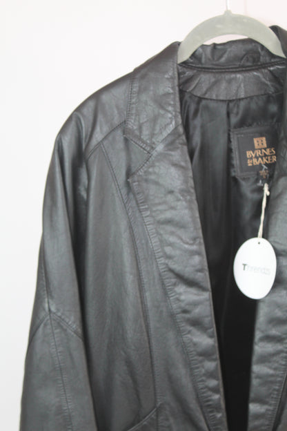 Women's Byrnes and Blaker Vintage Leather Blazer Size XS