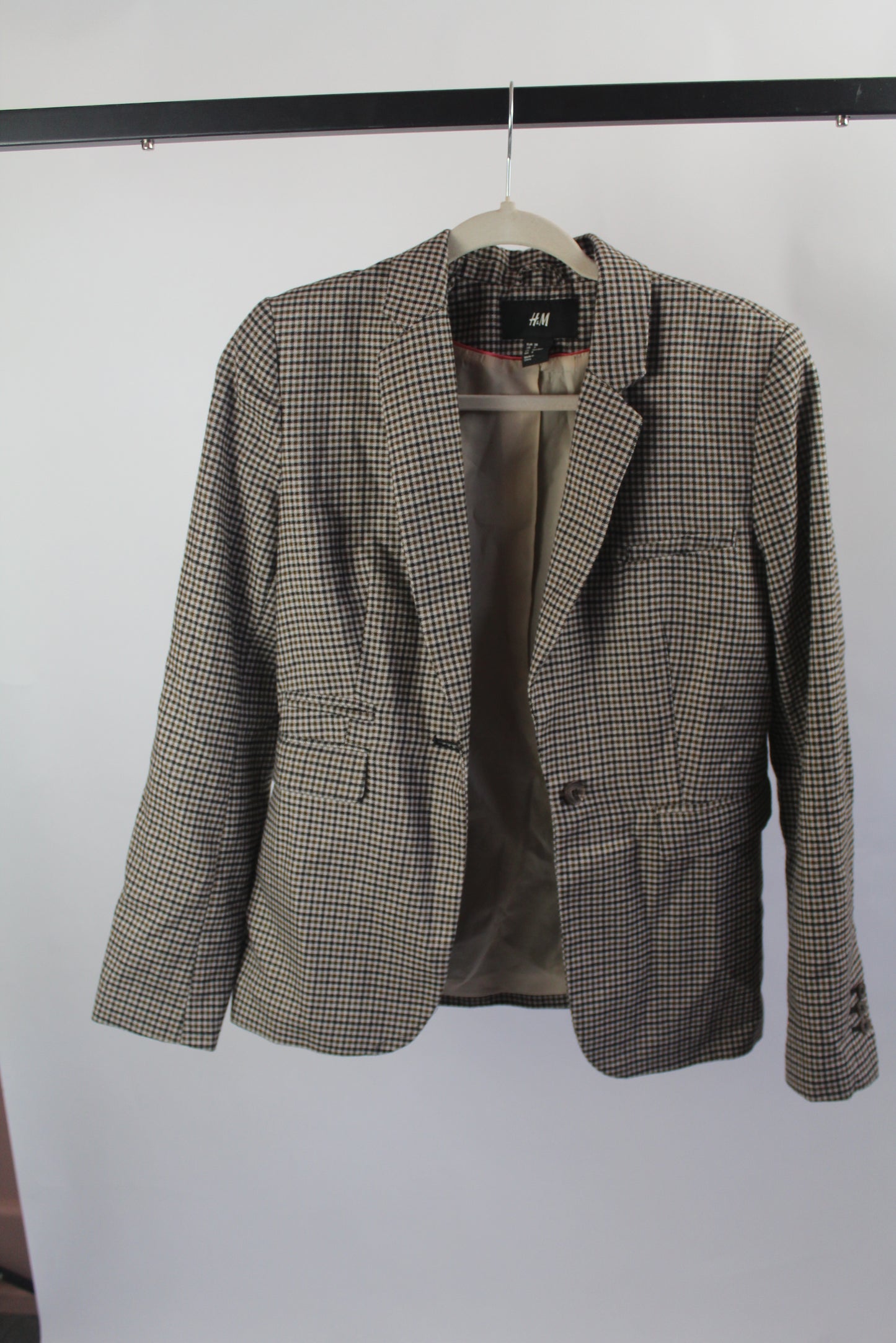 Women's Black/White HM Blazer Size 8