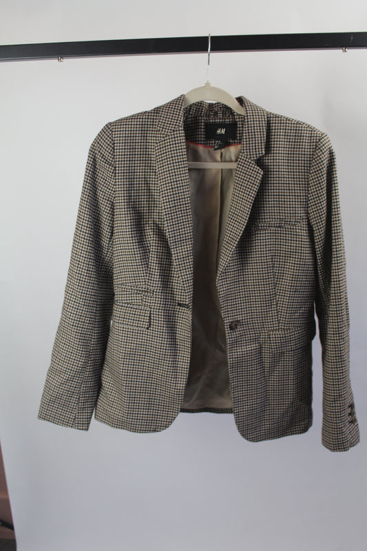Women's Black/White HM Blazer Size 8