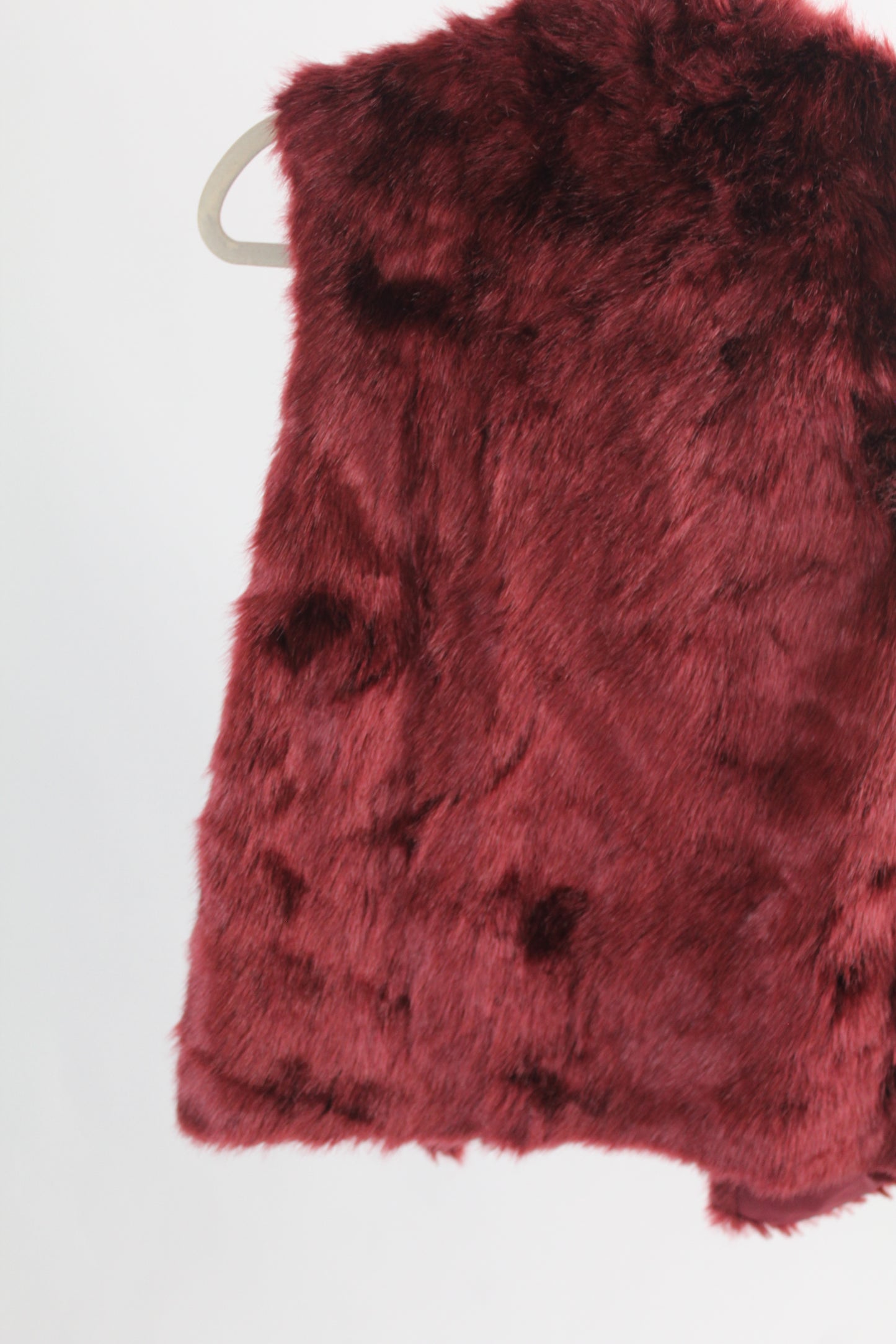 Women's Forever 21 Faux Red Fur Vest Size M