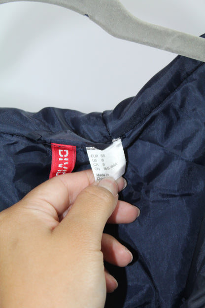 Women's Divided Blue Puffer Coat Size 8