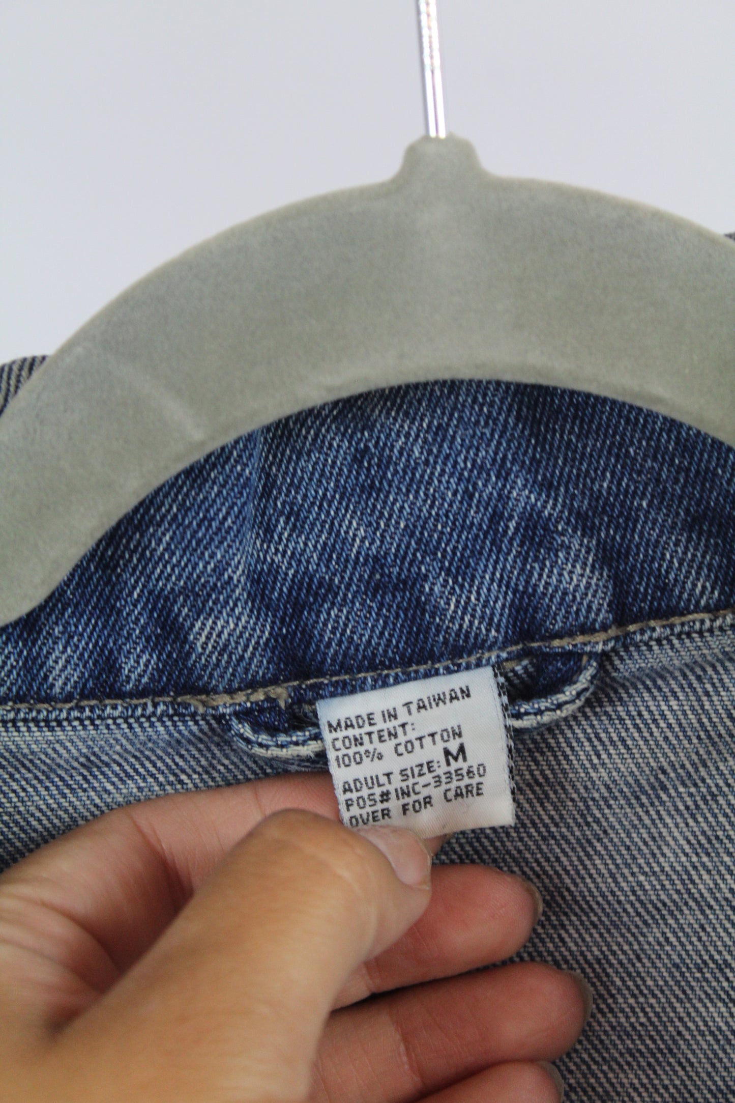 Women's Vintage Denim Jacket Sized Medium Oversized Fit