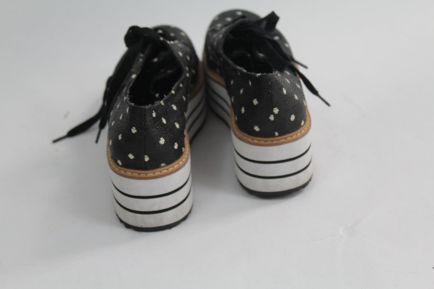 Women's Zara Striped Black/Grey Shoes Size 37