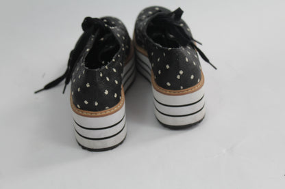 Women's Zara Striped Black/Grey Shoes Size 37