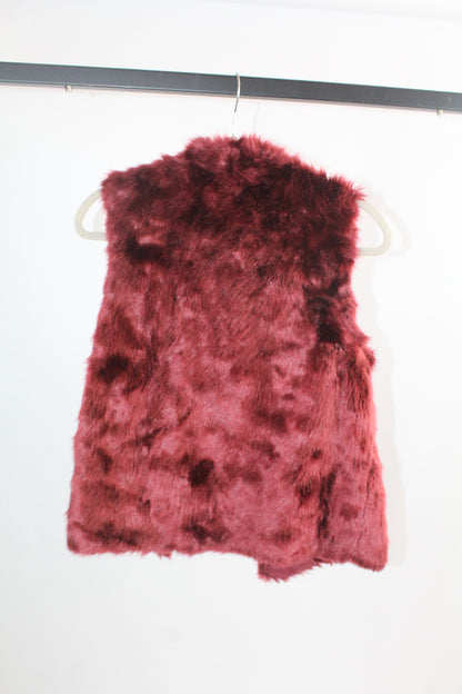 Women's Forever 21 Faux Red Fur Vest Size M