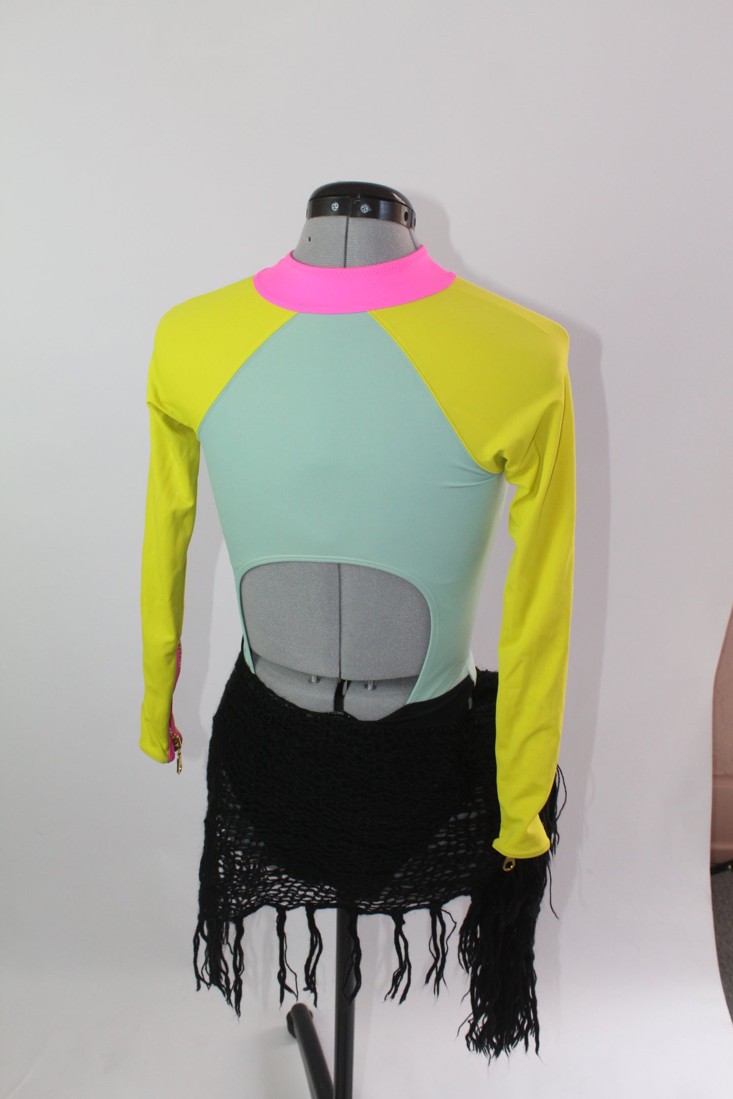 HM One Piece Bathing Suit Block Color Size 6