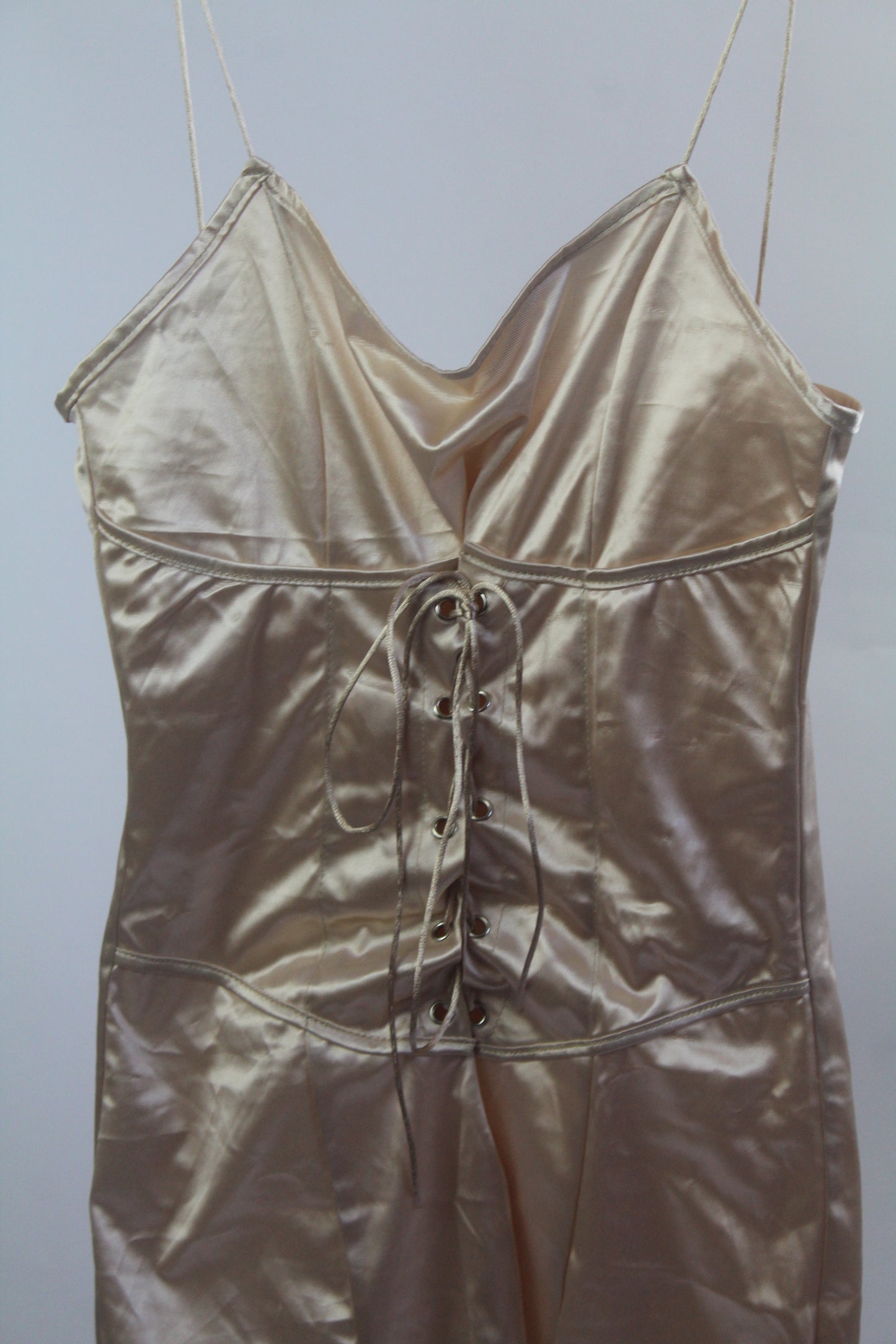 Silk Cream Women's Mini Dress Size Medium