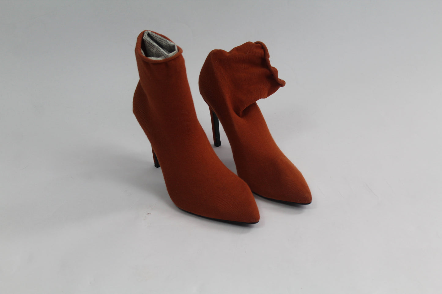 Zara Brown Basic Sock Booties Size 36
