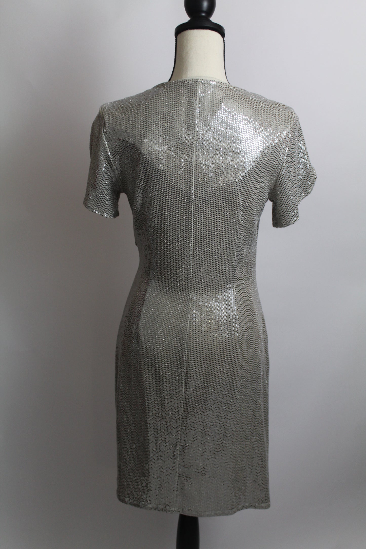 Women’s JM Studio by John Meyer Silver Sequin Dress - AS IS – Size 6