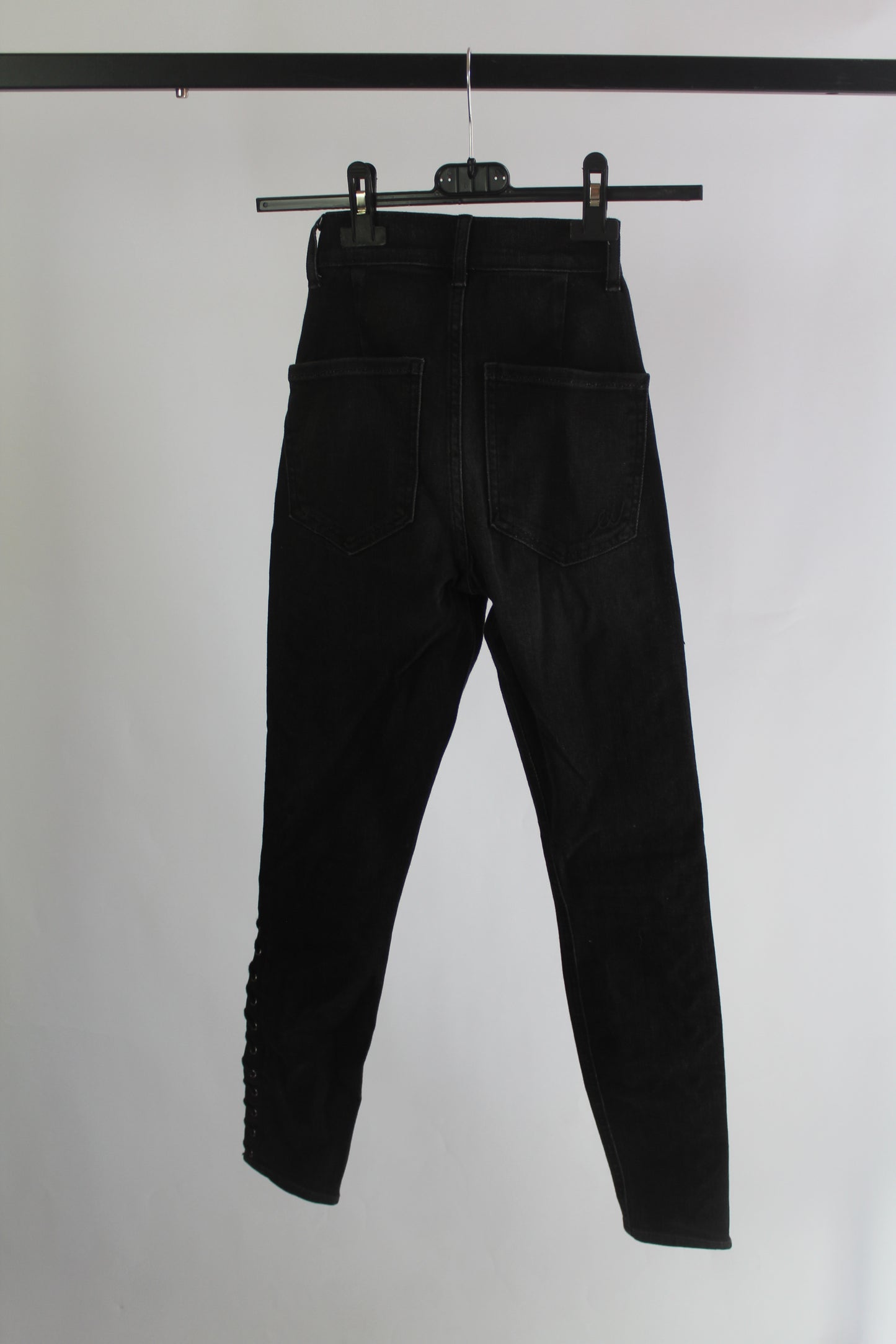 Express Women's Black Denim Ankle Legging High Rise Size 00R