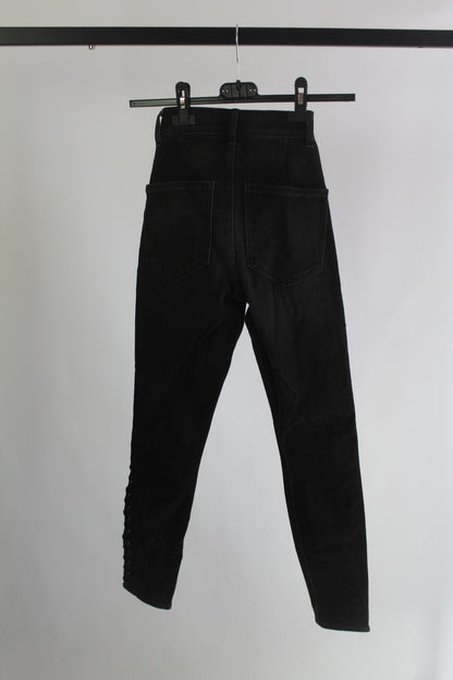 Express Women's Black Denim Ankle Legging High Rise Size 00R