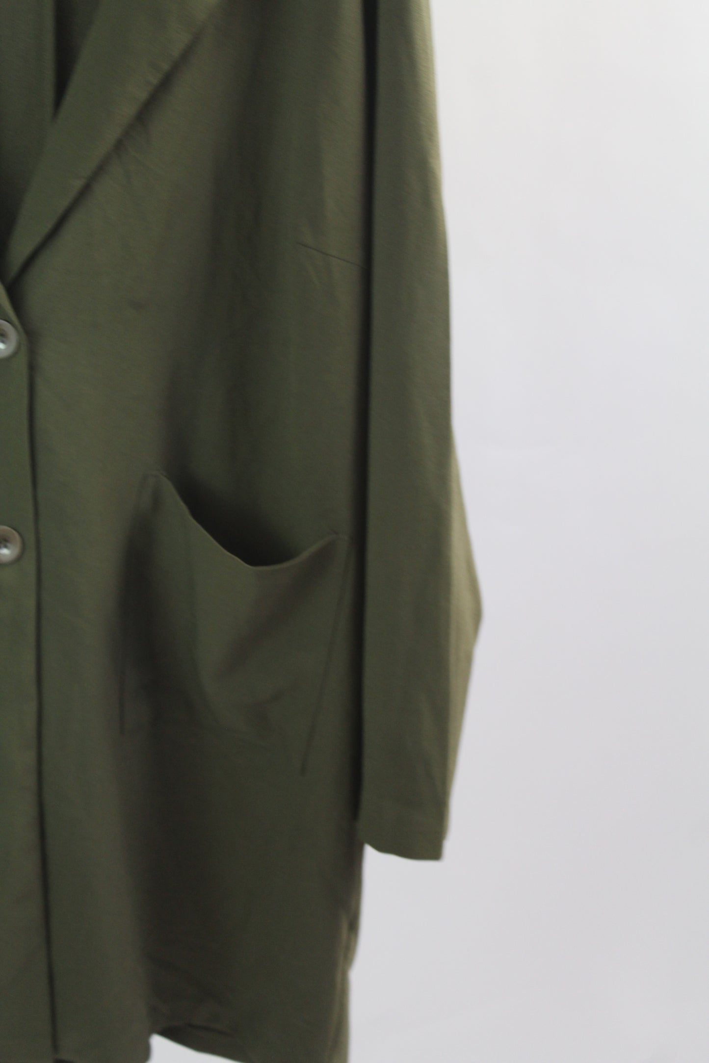 Women's Olive Green F21 Long Sleeve Formal Top Size 2X