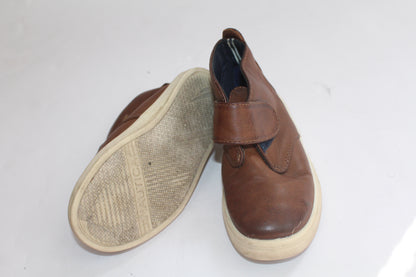 Boys Nautica Pleather Brown High Top Sneakers U.S. Size 9