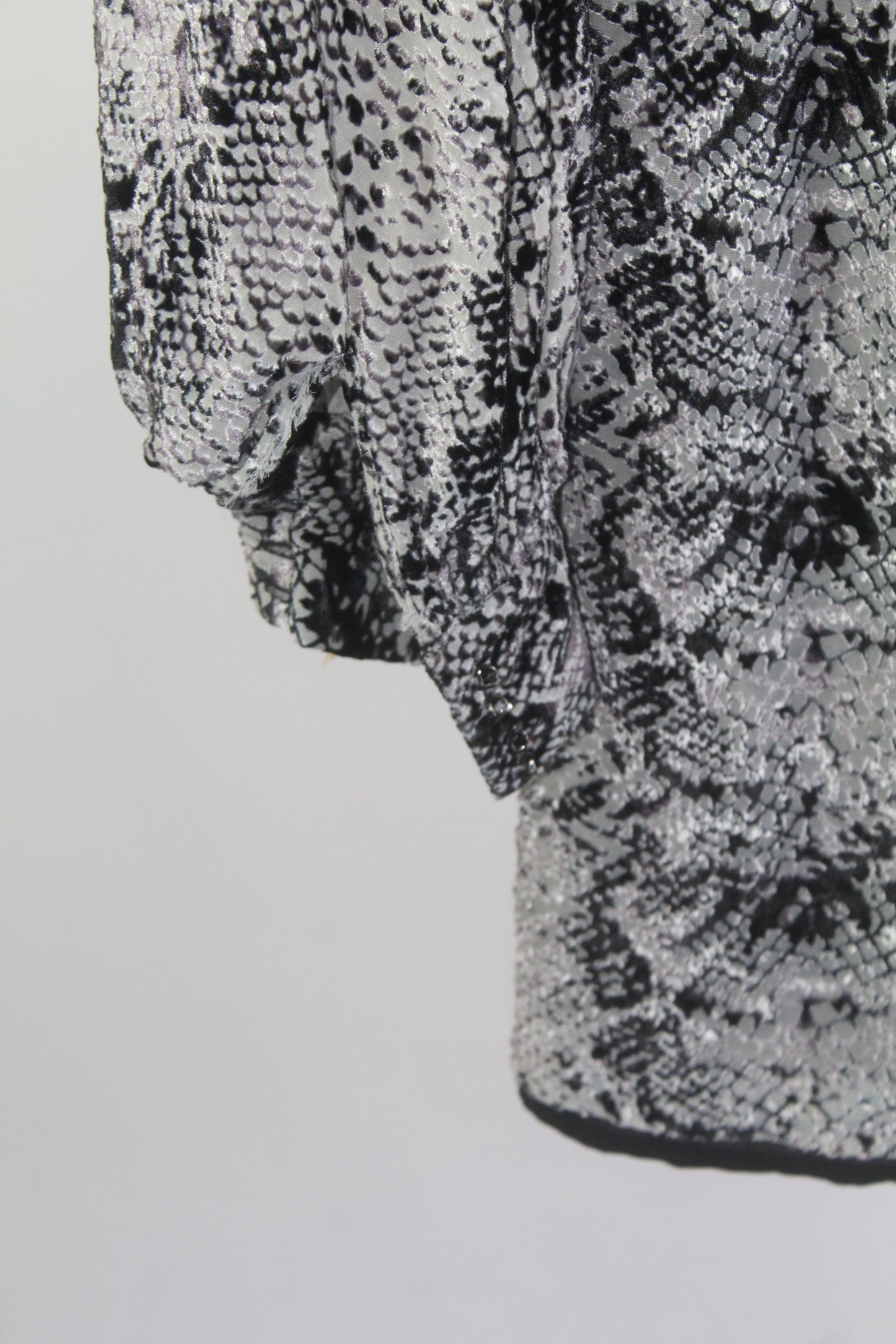 Grey/Black Women's River Island Snake Print Mini Dress Size 6