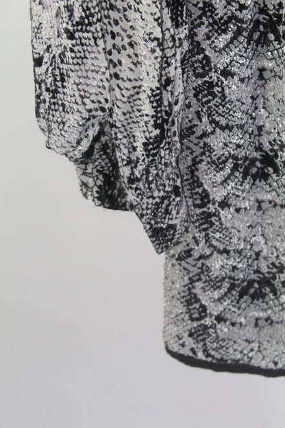 Grey/Black Women's River Island Snake Print Mini Dress Size 6